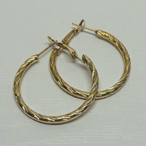 NWOT Gold Hoop Earrings
